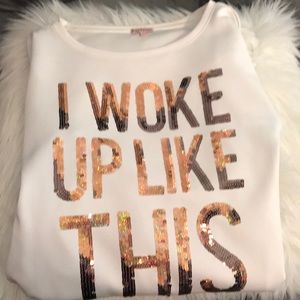 Juicy Couture Sweater Bling “I Woke Up Like This”